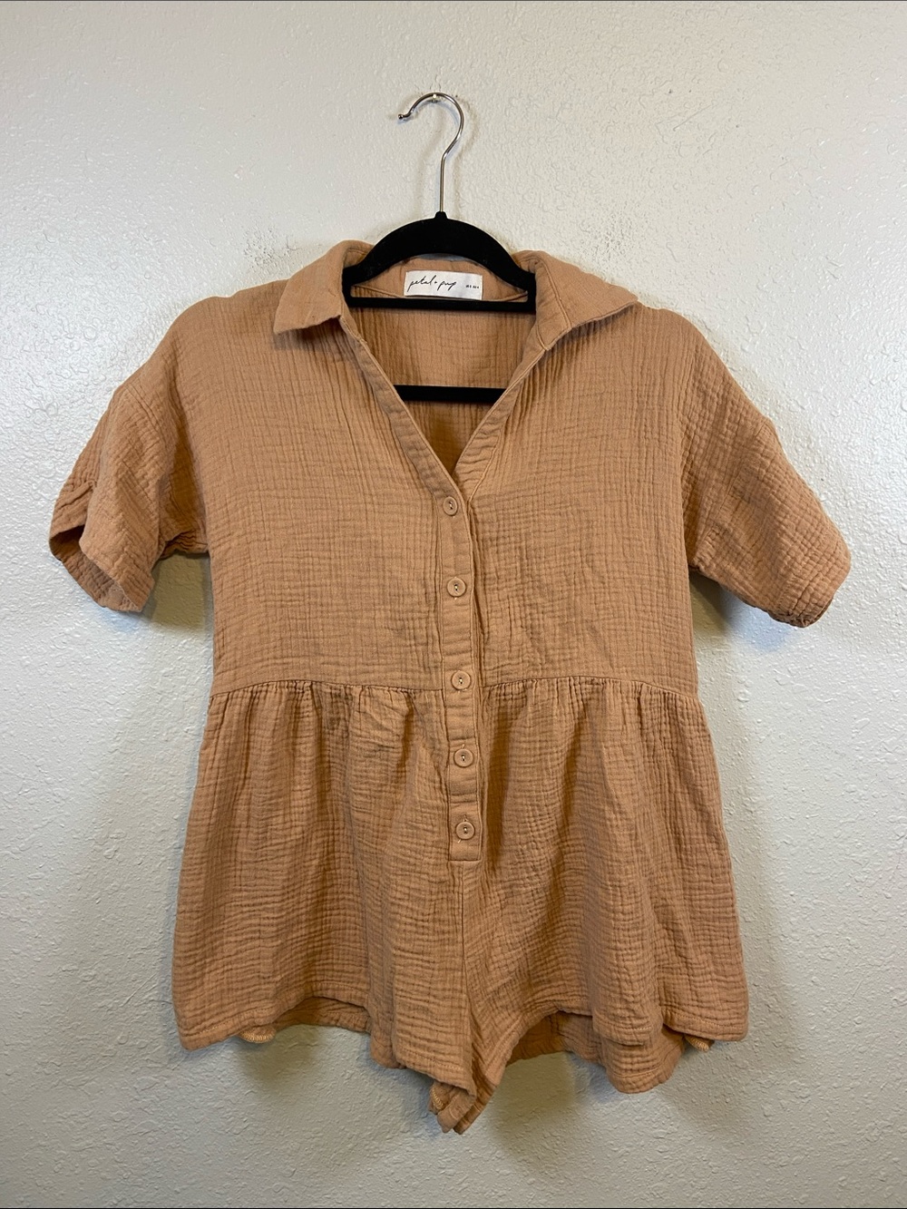 Petal & Pup Boho Beachy 100% Cotton Lightweight Breezy One Piece Romper Size 0